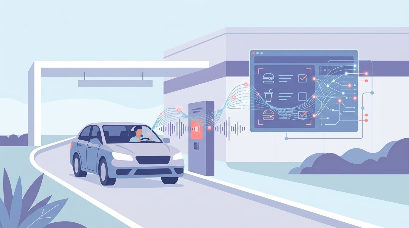 AI neemt je bestelling op bij de drive-thru
