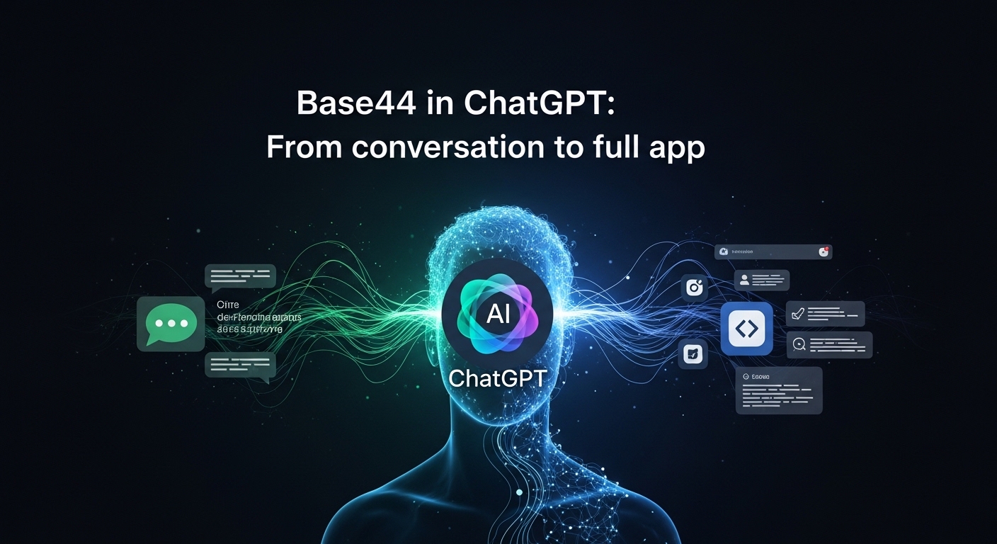Base44 in ChatGPT: Van gesprek naar volledige app