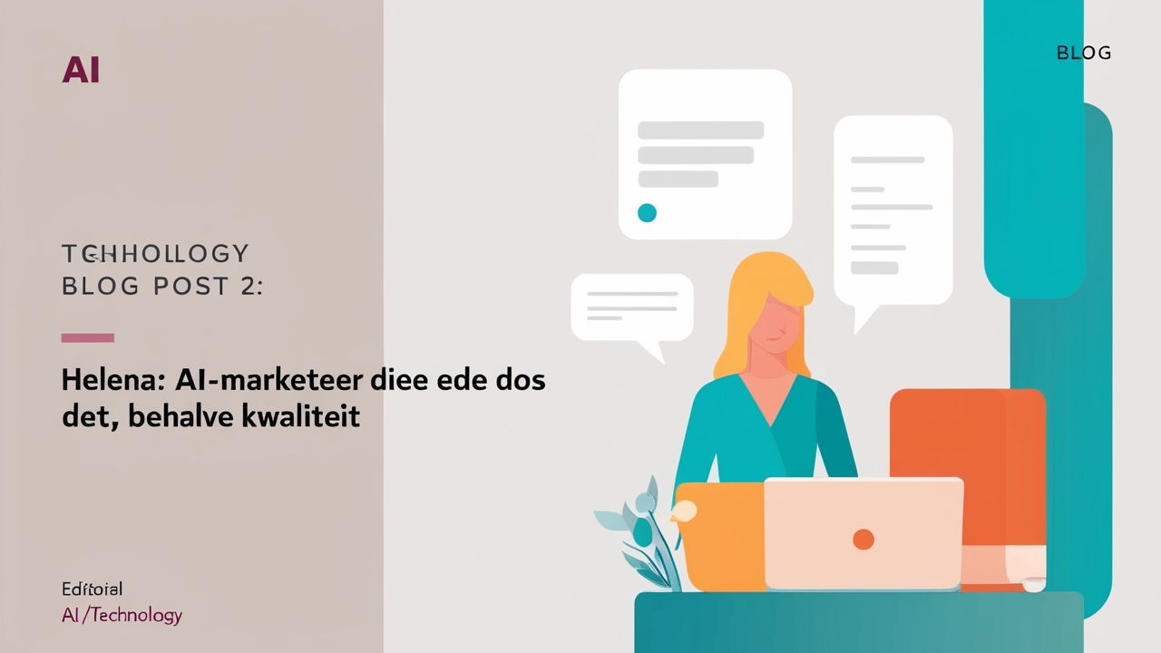 Helena: een AI-marketeer die alles doet, behalve kwaliteit
