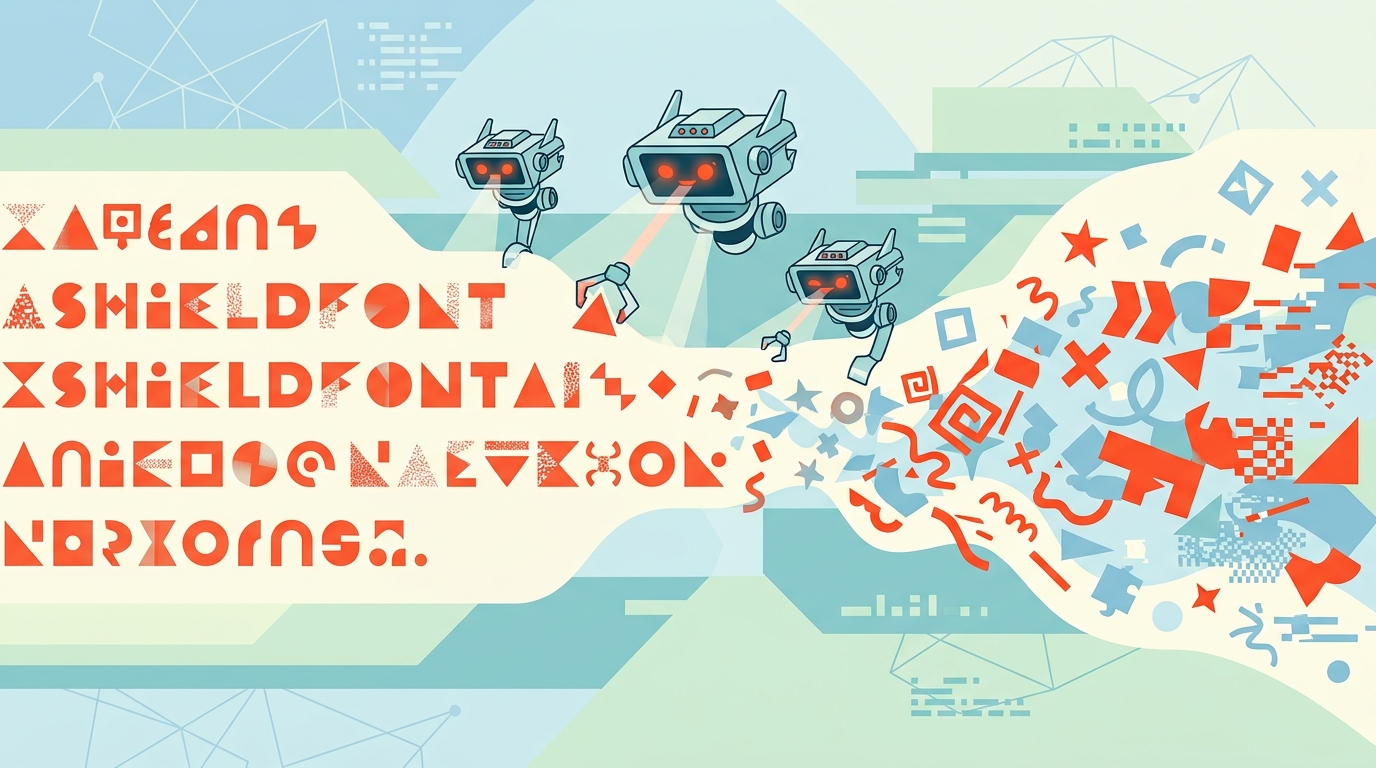 ShieldFont: een lettertype dat AI-scrapers onzin voert